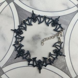 Gothic Bat Bracelet Handmade